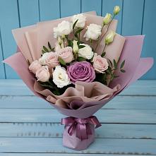 Букет цветов из:  Розы и Лизиантусы #REPLACE_PRED# Иловле