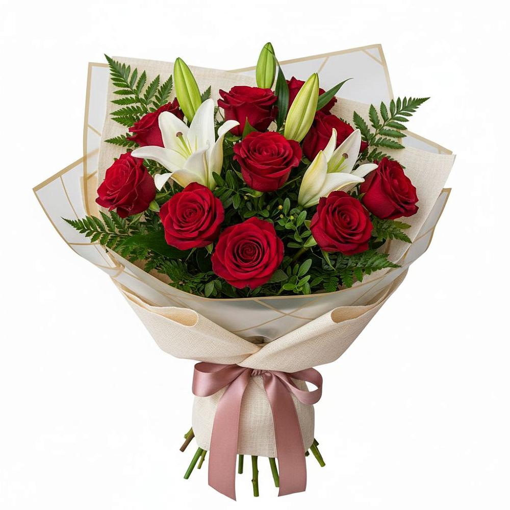 Букет цветов из: Лилии и Розы в Иловле