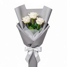 Букет 3 белые розы #REPLACE_PRED# Иловле