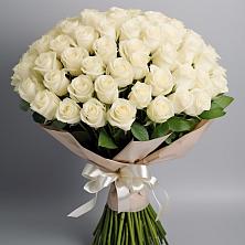 Букет 101 беля роза Белоснежка в Иловле