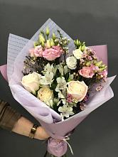 Букет цветов из:  Альстромерии, Розы и Лизиантусы #REPLACE_PRED# Иловле