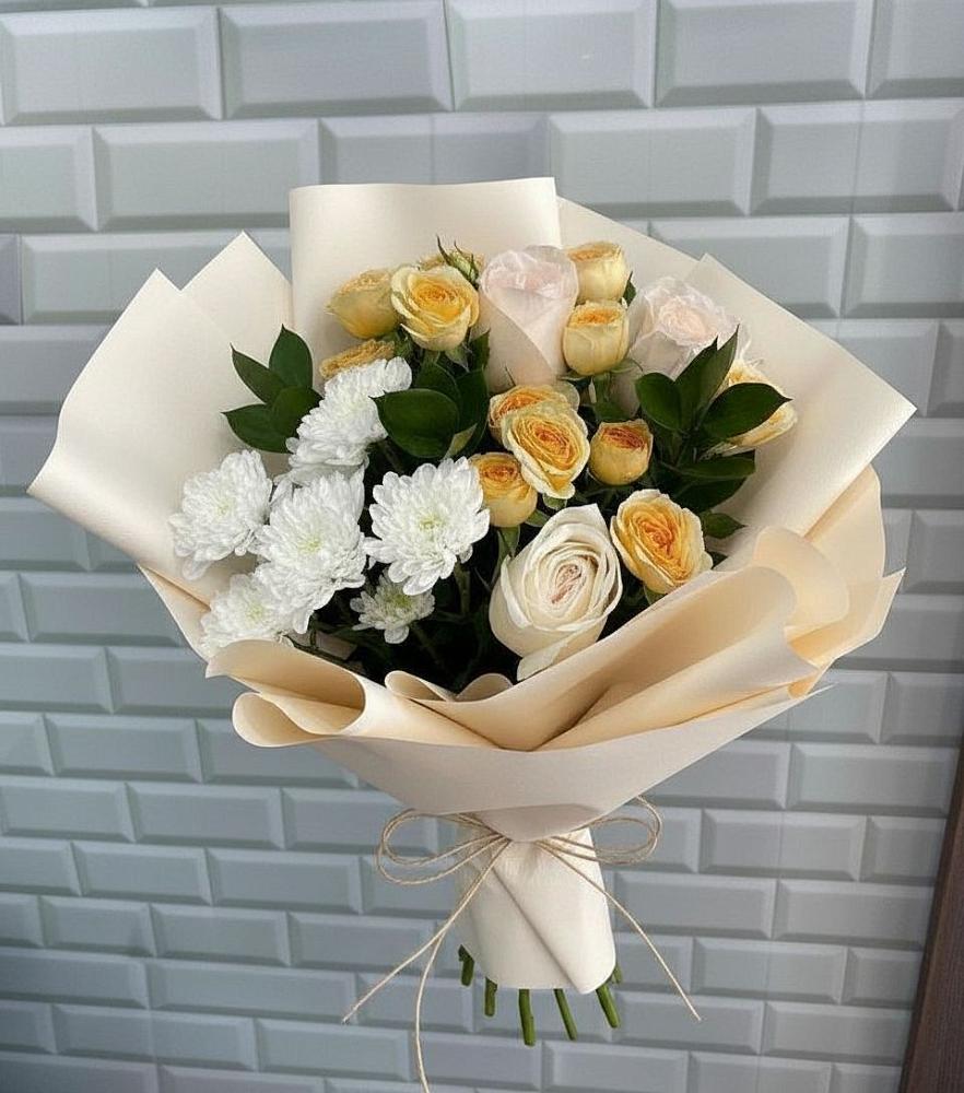 Букет цветов из: Розы и Хризантемы в Иловле