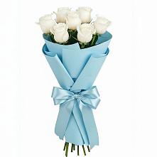 Букет 7 белых роз Проуд в Иловле