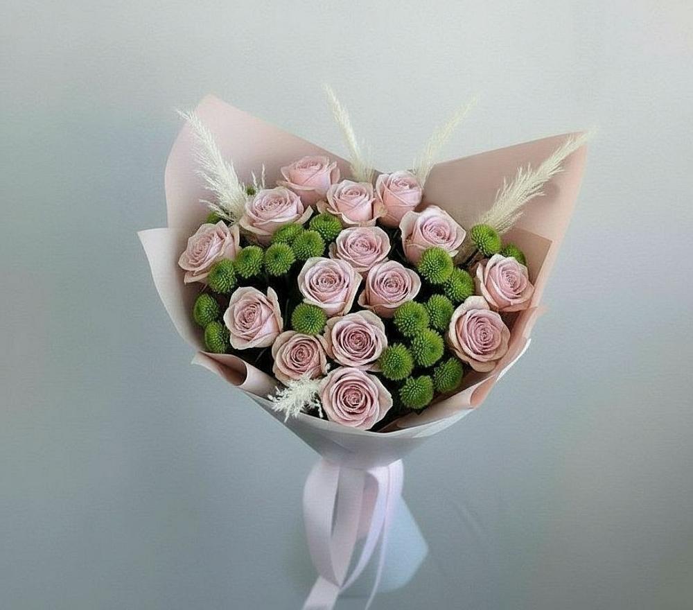 Букет цветов из: Розы и Хризантемы в Иловле