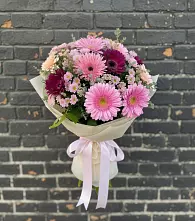 Букет цветов из:  Герберы и Хризантемы в Иловле