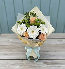 Букет цветов из:  Герберы, Розы и Хризантемы #REPLACE_PRED# Иловле