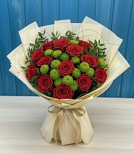 Букет цветов из:  Розы и Хризантемы в Иловле