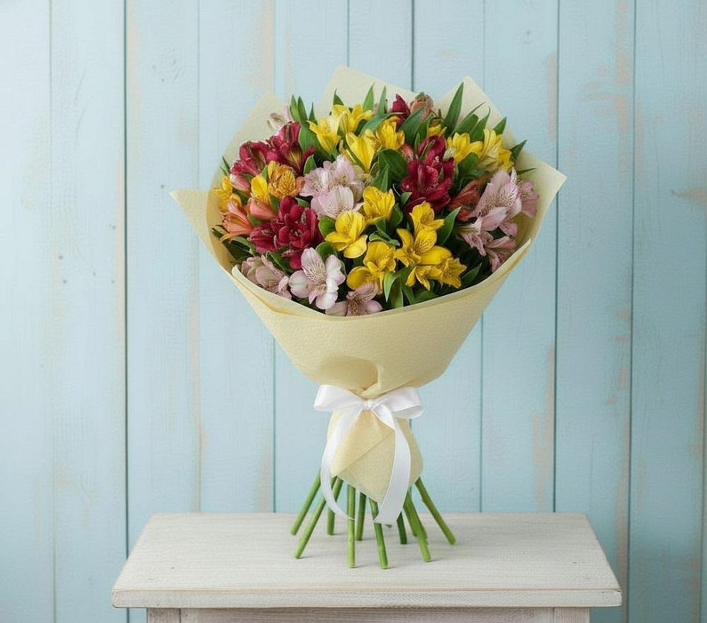 Букет цветов из: Альстромерии в Иловле