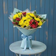 Букет цветов из:  Альстромерии и Хризантемы #REPLACE_PRED# Иловле