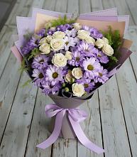 Букет цветов из:  Хризантемы и Розы в Иловле