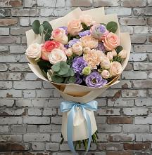 Букет цветов из:  Розы, Лизиантусы и Гвоздики #REPLACE_PRED# Иловле
