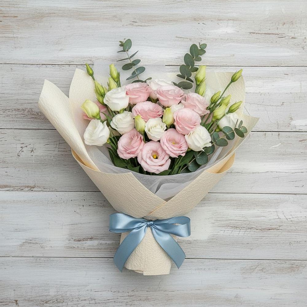 Букет цветов из: Лизиантусы в Иловле