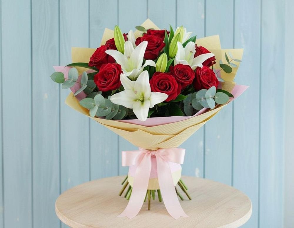 Букет цветов из: Лилии и Розы в Иловле